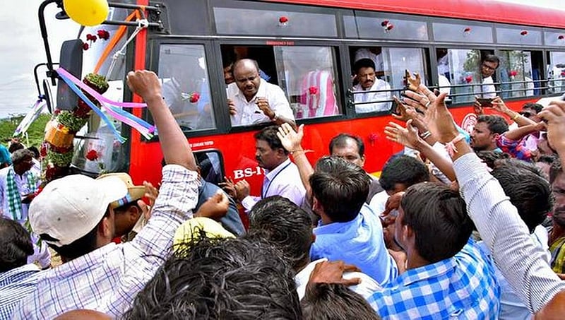 ಬಿಜೆಪಿ ಪ್ರಾಯೋಜಿತ ಗುಂಪುಗಳಿಂದ ಗ್ರಾಮ ವಾಸ್ತವ್ಯಕ್ಕೆ ಅಡ್ಡಿ- ಮುಖ್ಯಮಂತ್ರಿ ಎಚ್ ಡಿ ಕುಮಾರಸ್ವಾಮಿ