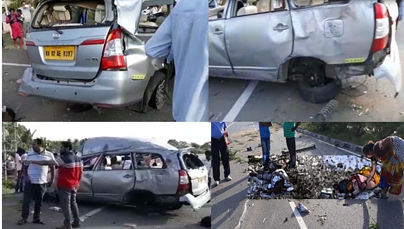 ಕುಣಿಗಲ್: ಭೀಕರ ರಸ್ತೆ ಅಪಘಾತ, ಕಾರು ಪಲ್ಟಿಯಾಗಿ ಏಳು ಮಂದಿ ದುರ್ಮರಣ