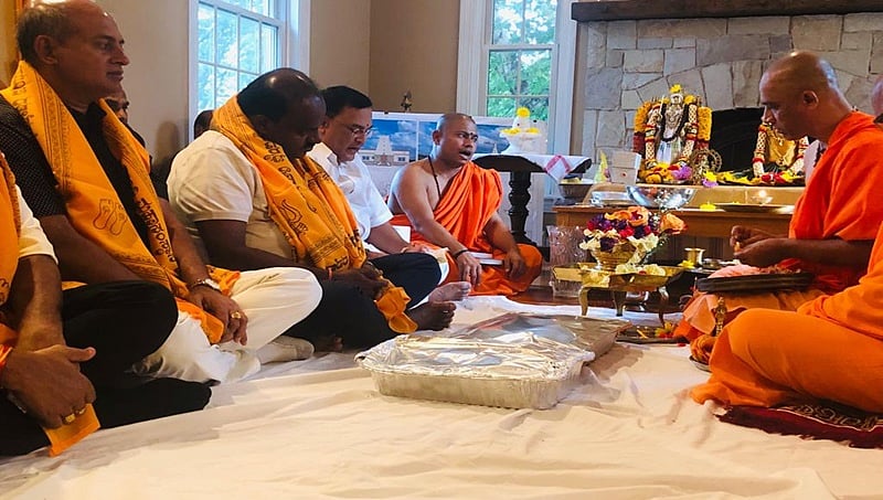 ಕನ್ನಡಿಗರ ಸಾಂಸ್ಕೃತಿಕ ಏಕೀಕರಣಕ್ಕೆ ನ್ಯೂ ಜೆರ್ಸಿಯ ಕಾಲಭೈರವೇಶ್ವರ ದೇವಾಲಯ ಕೇಂದ್ರವಾಗಲಿದೆ: ಸಿಎಂ ಎಚ್​ಡಿಕೆ