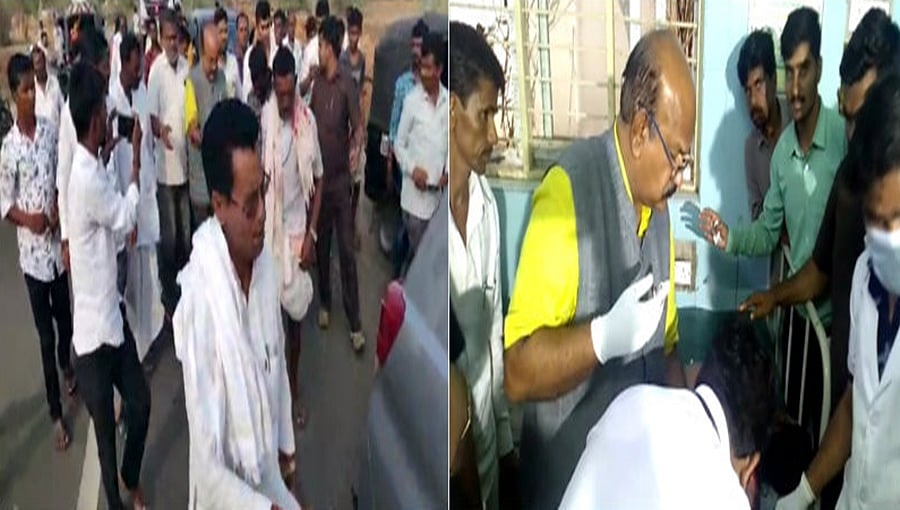 ಗಂಭೀರವಾಗಿ ಗಾಯಗೊಂಡಿದ್ದವರಿಗೆ ಪ್ರಥಮ ಚಿಕಿತ್ಸೆ ನೀಡಿ ತಮ್ಮ ಕಾರಿನಲ್ಲೇ ಆಸ್ಪತ್ರೆಗೆ ದಾಖಲಿಸಿದ ಸಂಸದ ಉಮೇಶ್ ಜಾಧವ್!