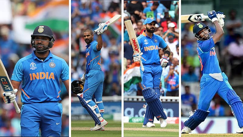 ಐಸಿಸಿ ವಿಶ್ವಕಪ್ 2019: ಆಸಿಸ್ ಬೌಲರ್ ಗಳ ಅಟ್ಟಾಡಿಸಿದ ಭಾರತ, ಫಿಂಚ್ ಪಡೆಗೆ ಗೆಲ್ಲಲು ಬೃಹತ್ 353 ರನ್ ಗಳ ಗುರಿ