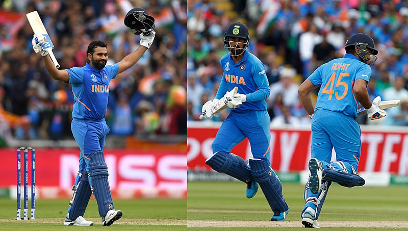 ಐಸಿಸಿ ವಿಶ್ವಕಪ್ 2019: ದಾಖಲೆ ನಿರ್ಮಿಸಿದ ರೋ'ಹಿಟ್' ಶರ್ಮಾ, ಕೆಎಲ್ ರಾಹುಲ್