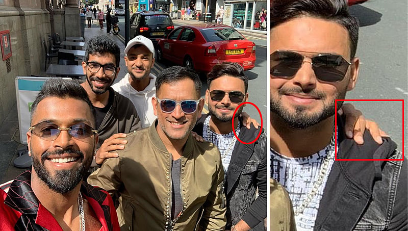 ಕ್ರಿಕೆಟಿಗ ರಿಷಬ್ ಪಂತ್ ಗೆ ದೆವ್ವದ ಕಾಟ..? ಭುಜದ ಮೇಲಿರುವ ಆ ಕೈ ಯಾರದ್ದು..!
