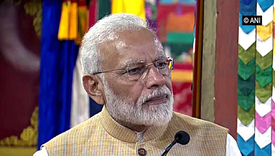 ಭೂತಾನ್ ಅಭಿವೃದ್ಧಿಯಲ್ಲಿ ಭಾಗವಾಗಿರುವುದು ಭಾರತಕ್ಕೆ ಸಂದ ಗೌರವ- ಪ್ರಧಾನಿ ಮೋದಿ