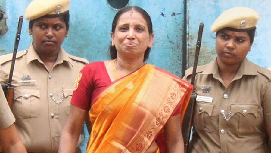 ಪೆರೊಲ್  ಅಂತ್ಯ: ರಾಜೀವ್ ಹತ್ಯೆ ಪ್ರಕರಣದ ಆರೋಪಿ ನಳಿನಿ ಮತ್ತೆ ಜೈಲಿಗೆ
