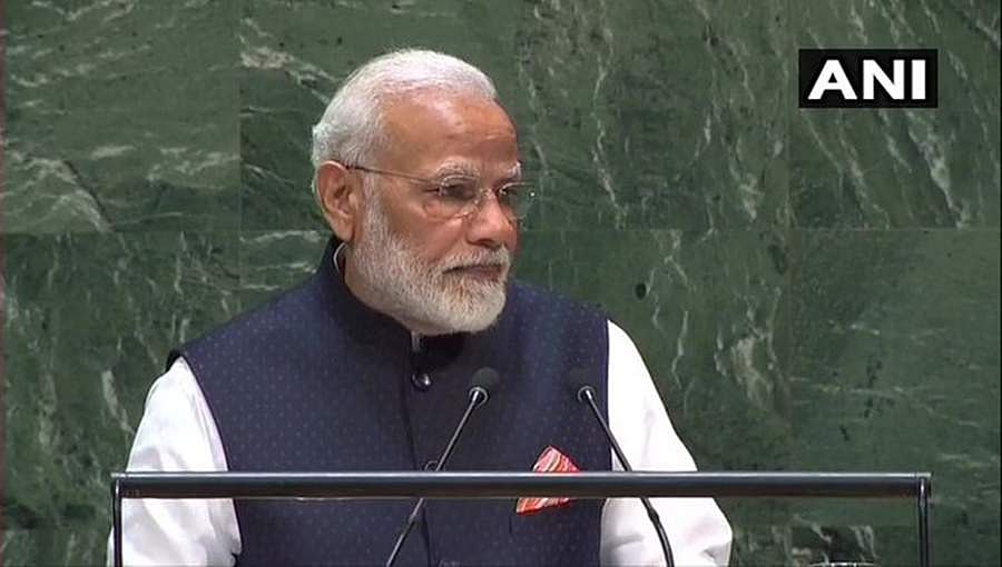 ಭಯೋತ್ಪಾದನೆ ವಿರುದ್ಧ ಜಗತ್ತು ಒಂದಾಗಬೇಕು: ವಿಶ್ವಸಂಸ್ಥೆಯಲ್ಲಿ ಪ್ರಧಾನಿ ಮೋದಿ ಕರೆ