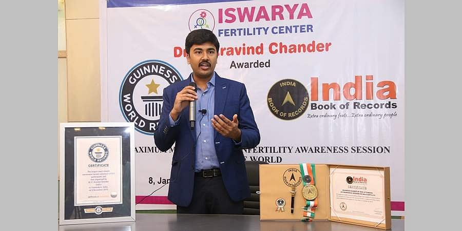 ಕೊಯಮತ್ತೂರು ವೈದ್ಯ ಅರವಿಂದ್ ಚಂದರ್ ಅವರಿಂದ ಗಿನ್ನೆಸ್ ವರ್ಲ್ಡ್ ರೆಕಾರ್ಡ್ಸ್ ಸಾಧನೆ