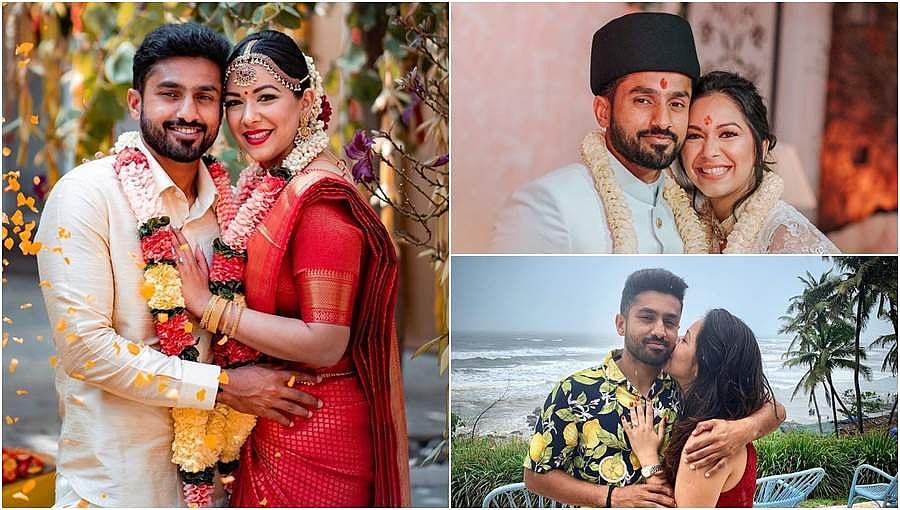 ಸನಯಾ ಜೊತೆ ದಾಂಪತ್ಯ ಜೀವನಕ್ಕೆ ಕಾಲಿಟ್ಟ ಕನ್ನಡಿಗ 'ತ್ರಿಶತಕ ವೀರ' ಕರುಣ್ ನಾಯರ್