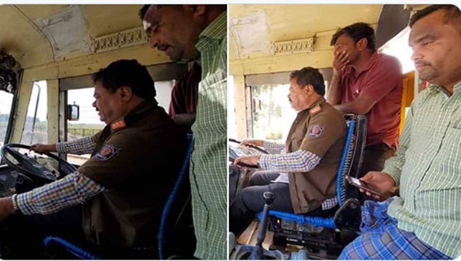 ಹೊನ್ನಾಳಿ: ಬಸ್ ಚಾಲಕರಾದ ಎಂ. ಪಿ. ರೇಣುಕಾಚಾರ್ಯ!