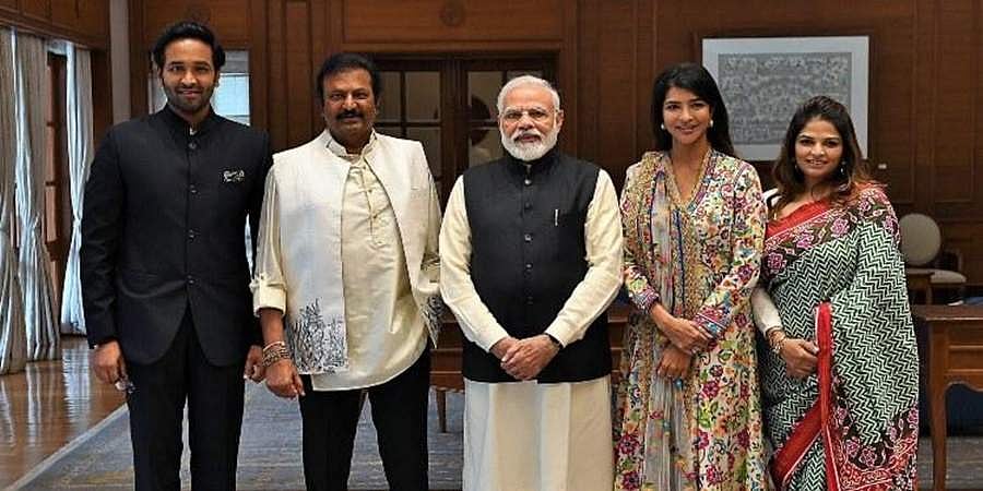 ಪ್ರಧಾನಿ ಮೋದಿ ಭೇಟಿಯಾದ ತೆಲುಗು ನಟ ಮೋಹನ್ ಬಾಬು
