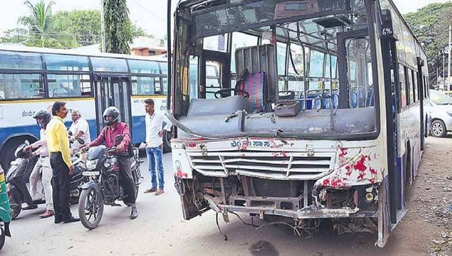ಬಿಎಂಟಿಸಿ ಬಸ್ ಬ್ರೇಕ್ ವೈಫಲ್ಯಕ್ಕೆ ಇಬ್ಬರ ಬಲಿ: ಡಿಪೋ ಮ್ಯಾನೇಜರ್ ಸೇರಿ ಇಬ್ಬರ ಅಮಾನತು