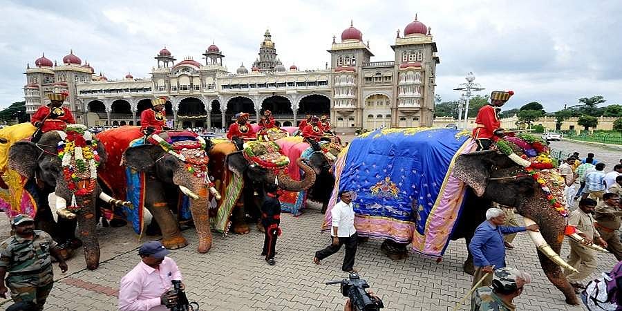 ಗಜಪಡೆ ಅರಮನೆ ಪ್ರವೇಶ, ಗರಿಗೆದರಿದ ದಸರಾ ಚಟುವಟಿಕೆ