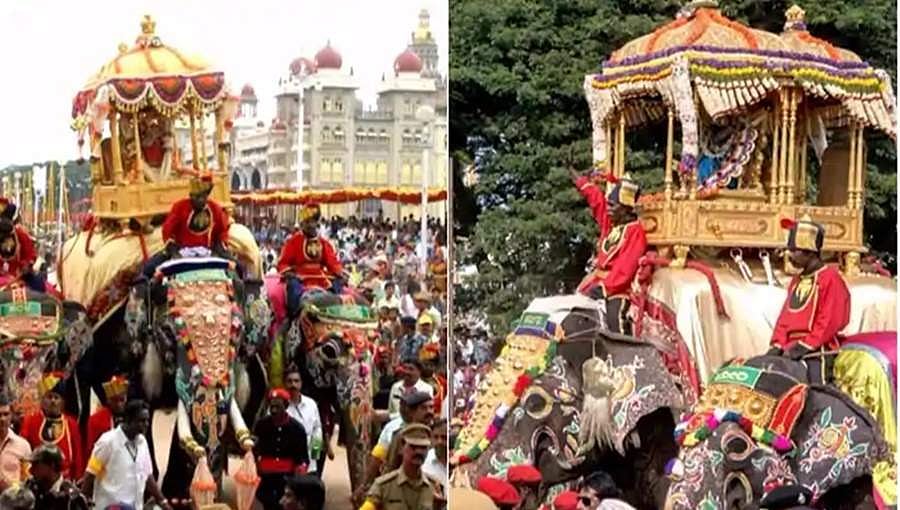ಮೈಸೂರು ದಸರಾ ಜಂಬೂಸವಾರಿ: ಅರಮನೆಗೆ ಪೊಲೀಸ್ ಬಿಗಿಭದ್ರತೆ