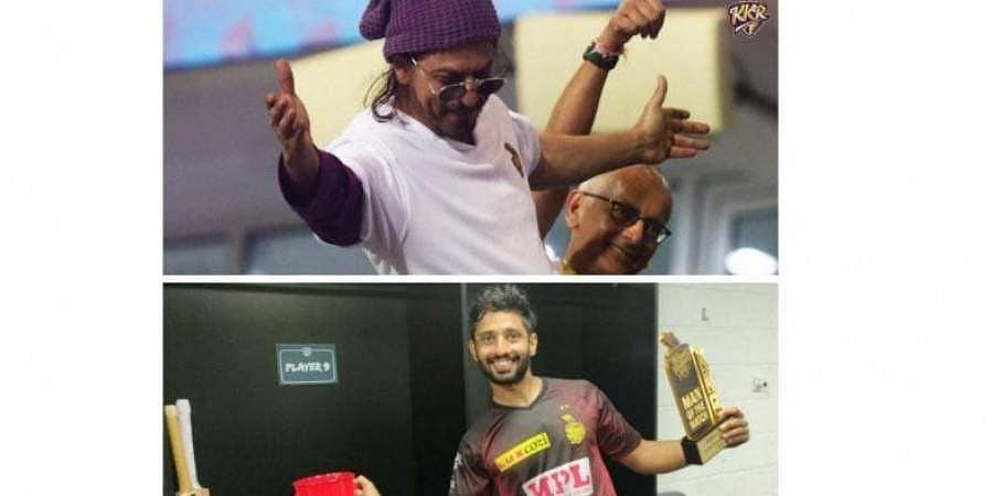 ವಿಡಿಯೋ: ಕೆಕೆಆರ್ ಗೆಲುವಿಗೆ ಕಾರಣರಾದ ರಾಹುಲ್ ತ್ರಿಪಾಠಿಗಾಗಿ ತಮ್ಮ ನೆಚ್ಚಿನ ಡೈಲಾಗ್ ಹೊಡೆದ ಶಾರೂಕ್!
