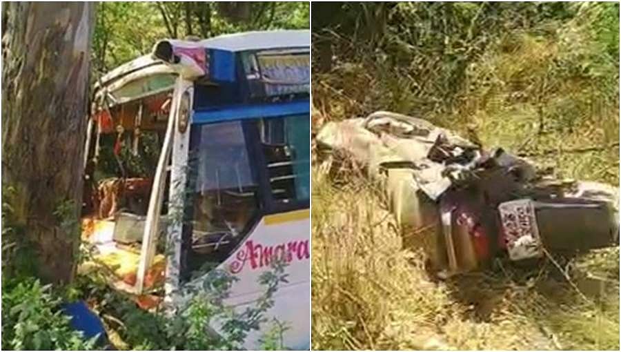 ಕೊಪ್ಪಳ: ನಿಶ್ಚಿತಾರ್ಥಕ್ಕೆ ತೆರಳುತ್ತಿದ್ದಾಗ ಮಿನಿ ಬಸ್- ಬೈಕ್ ನಡುವೆ ಡಿಕ್ಕಿ, ಮೂವರ ದುರ್ಮರಣ