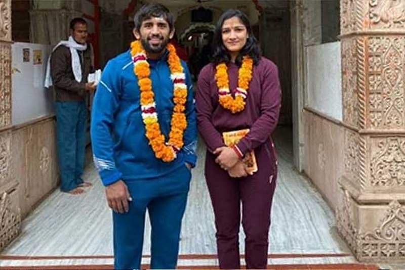 ಕುಸ್ತಿಪಟು ಭಜರಂಗ್ ಪುನಿಯಾ ವಿವಾಹ ಸಂಭ್ರಮದ ಫೋಟೋಗಳು