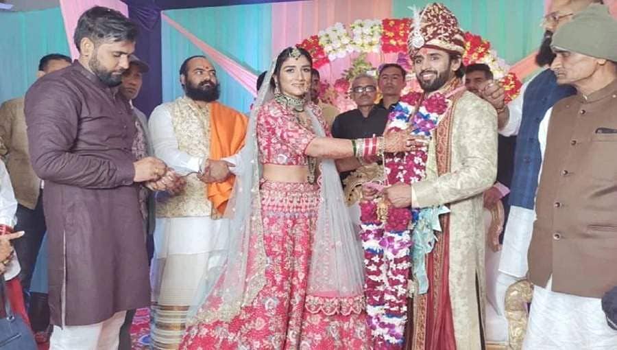 ಖ್ಯಾತ ಕುಸ್ತಿಪಟು ಭಜರಂಗ್ ಪುನಿಯಾ ವಿವಾಹ ಸಂಭ್ರಮದ ಫೋಟೋಗಳು