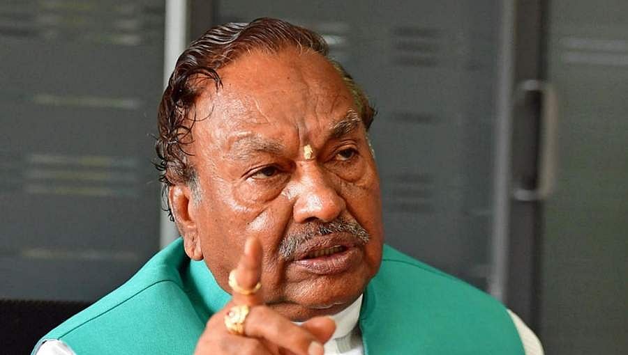 ಚಂದ್ರಗುತ್ತಿ ದೇವಾಲಯದ ಗಂಟೆ ಬಾರಿಸಲು ಸಿದ್ದ: ಬಿ.ವೈ.ರಾಘವೇಂದ್ರ ಸವಾಲು ಸ್ವೀಕರಿಸಿದ ಕೆ.ಎಸ್.ಈಶ್ವರಪ್ಪ
