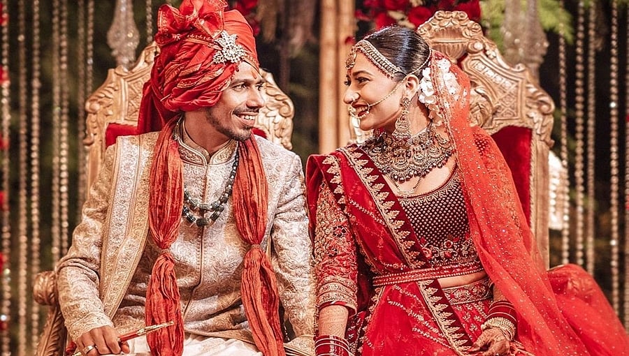 ಗೆಳತಿ ಧನಶ್ರೀ ಜೊತೆ ದಾಂಪತ್ಯ ಜೀವನಕ್ಕೆ ಕಾಲಿಟ್ಟ ಕ್ರಿಕೆಟಿಗ ಯಜುವೇಂದ್ರ ಚಹಾಲ್, ಇಲ್ಲಿದೆ ಫೋಟೋಗಳು!