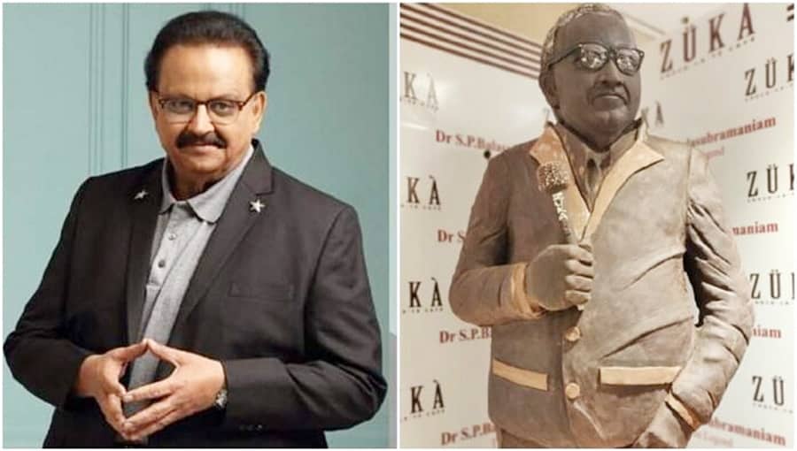 339 ಕೆಜಿ ಚಾಕೋಲೇಟ್ ನಿಂದ ಗಾಯಕ ಎಸ್‌ಬಿಪಿಯ ಪ್ರತಿಮೆ ನಿರ್ಮಾಣ!