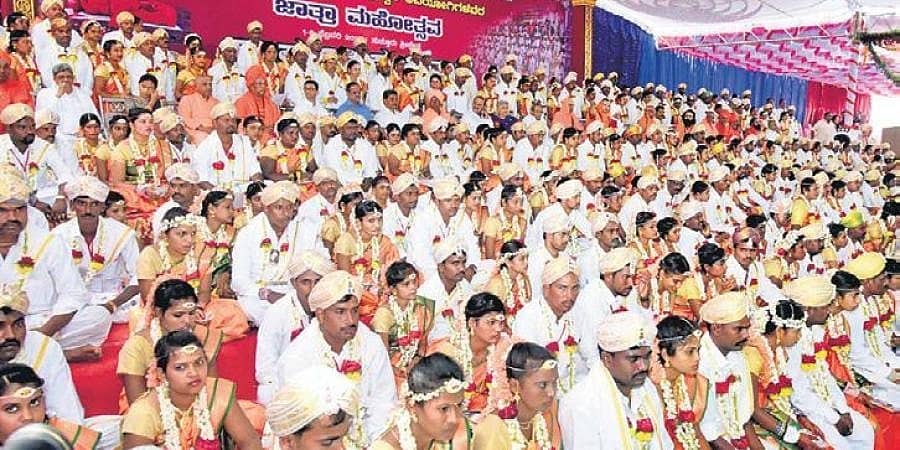 ಸಪ್ತಪದಿ ಯೋಜನೆಗೆ ಸರ್ಕಾರದ ಮೂಹೂರ್ತ ಫಿಕ್ಸ್: ತಿಂಗಳಲ್ಲಿ ಎರಡು ಬಾರಿ ಸಾಮೂಹಿಕ ವಿವಾಹ