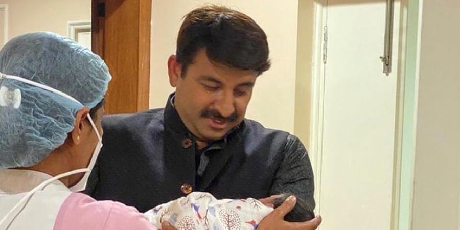 ಸಂಸದ ಮನೋಜ್ ತಿವಾರಿ ದಂಪತಿಗೆ ಹೆಣ್ಣು ಮಗು ಜನನ: ಮೊದಲ ಫೋಟೋ ಶೇರ್