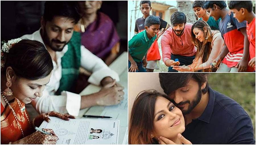 ಪ್ರೇಯಸಿ ಮೇಘಾ ಜೊತೆ ರಿಜಿಸ್ಟರ್ ಮದುವೆ ಮಾಡಿಕೊಂಡ ನಟ ಚೇತನ್!