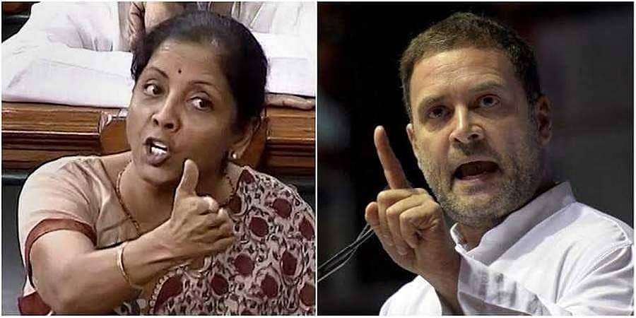 'ನನ್ನ ಪ್ರಶ್ನೆಗಳಿಗೆ ಹೆದರಬೇಡಿ, ಯುವಜನತೆಗೆ ಉತ್ತರಿಸಿ'; ನಿರ್ಮಲಾಗೆ ರಾಹುಲ್ ತಿರುಗೇಟು
