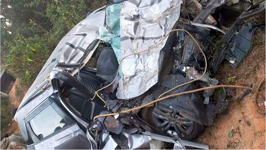 ಮಂಗಳೂರು: ಕಾರಿಗೆ ಲಾರಿ ಡಿಕ್ಕಿ, ಸಹಾಯಕ ಪ್ರೊಫೆಸರ್ ಸೇರಿ ಇಬ್ಬರ ಸಾವು