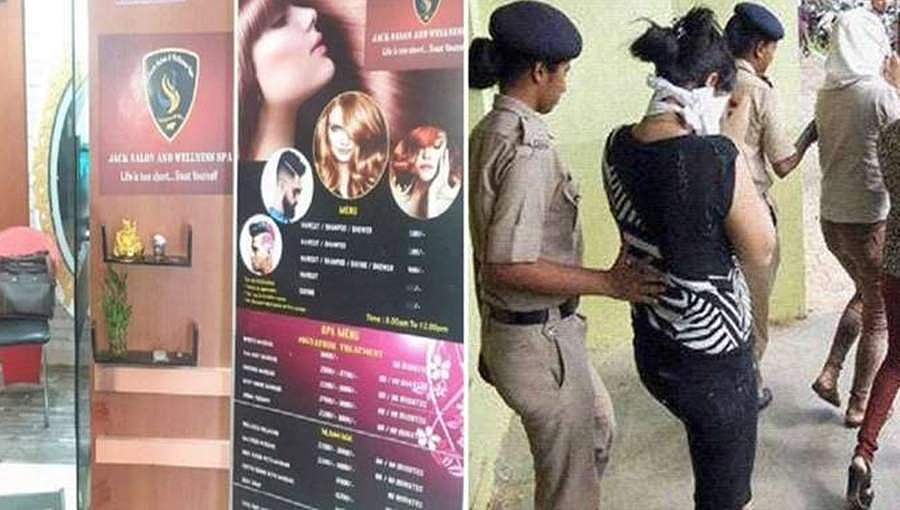 ಸ್ಪಾ ಮೇಲೆ ಸಿಸಿಬಿ ದಾಳಿ,ಇಬ್ಬರ ಬಂಧನ: ಆರು ಯುವತಿಯರ ರಕ್ಷಣೆ