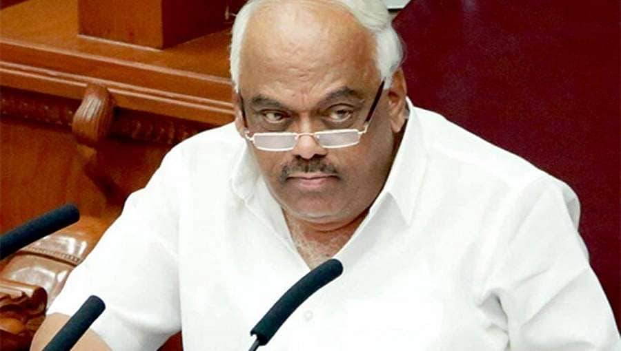 ಸದನದಲ್ಲಿ ಕೀಳುಮಟ್ಟದ ಪದ ಬಳಕೆ: ರಮೇಶ್ ಕುಮಾರ್ ಅಮಾನತಿಗೆ ಒತ್ತಾಯಿಸಿ ಬಿಜೆಪಿ ಸದಸ್ಯರಿಂದ ಗದ್ದಲ; ಕಲಾಪ ಮುಂದೂಡಿಕೆ