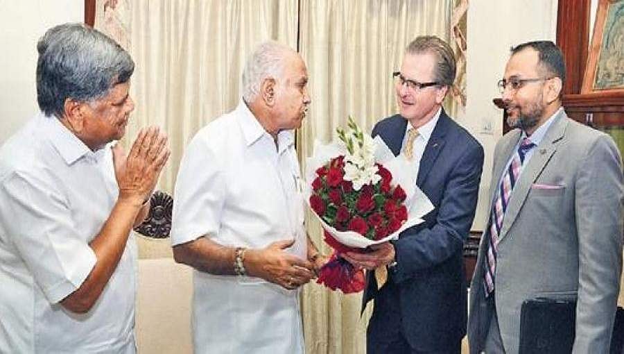 ರಾಜ್ಯದಲ್ಲಿ ಹೂಡಿಕೆ ಮಾಡಲು ಉತ್ಸುಕರಾಗಿರುವ ಸಂಸ್ಥೆಗಳಿಗೆ ಎಲ್ಲ ರೀತಿಯ ನೆರವು - ಬಿ.ಎಸ್. ಯಡಿಯೂರಪ್ಪ