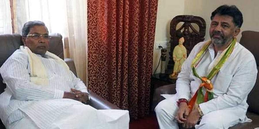 ಪಕ್ಷದ ಹಿರಿಯ, ಕಿರಿಯರ ನಾಯಕರನ್ನು ಭೇಟಿಮಾಡುತ್ತಿರುವ ಡಿ.ಕೆ.ಶಿವಕುಮಾರ್