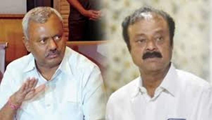 ಸಭೆಯಲ್ಲಿ ಆಪ್ತ ಸಚಿವರ ಕದನ, ಉಳಿದ ಸಚಿವರ ನೀರವ ಮೌನ, ಸಮಾಧಾನ ಪಡಿಸುವಲ್ಲಿ ಡಿಸಿಎಂ ಹೈರಾಣ!
