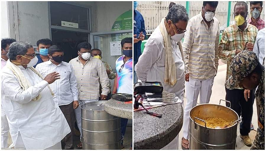 ಇಂದಿರಾ ಕ್ಯಾಂಟೀನ್ ಗಳಿಗೆ ಸಿದ್ದರಾಮಯ್ಯ ಭೇಟಿ, ಪರಿಶೀಲನೆ