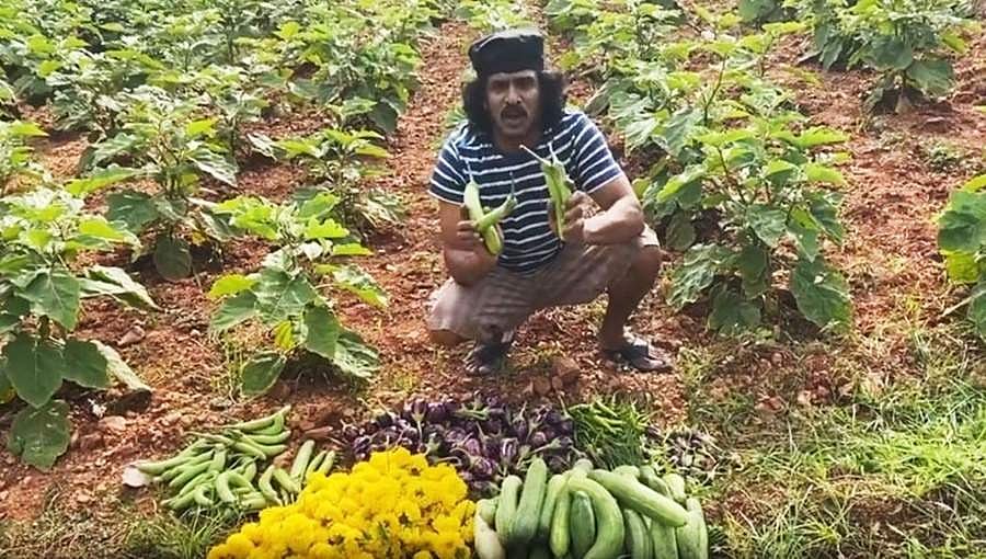 ಲಾಕ್ಡೌನ್ ನಡುವೆ ಸಾವಯವ ಕೃಷಿ ಮಾಡಿ ಸೈ ಎನಿಸಿಕೊಂಡ ರಿಯಲ್ ಸ್ಟಾರ್