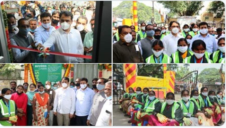 ಪೌರ ಕಾರ್ಮಿಕರ 'ಸುವಿಧಾ ಕ್ಯಾಬಿನ್' ಉದ್ಘಾಟಿಸಿದ ಡಾ. ಅಶ್ವತ್ಥನಾರಾಯಣ