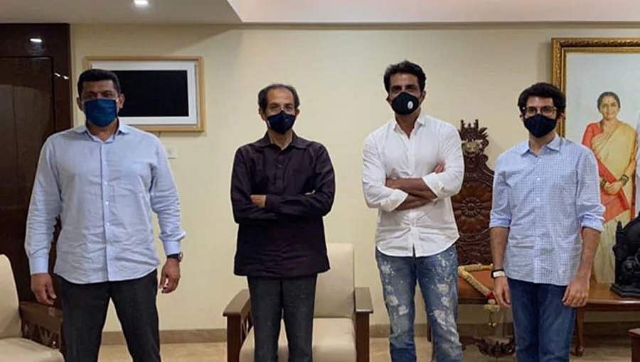 ವಲಸೆ ಕಾರ್ಮಿಕರಿಗೆ ಸಹಾಯ ಮಾಡಿದ್ದಕ್ಕೆ ಶಿವಸೇನೆ ನಾಯಕನಿಂದ ಟೀಕೆ; ಉದ್ಧವ್ ಠಾಕ್ರೆ ಭೇಟಿ ಮಾಡಿದ ಸೋನು ಸೂದ್!