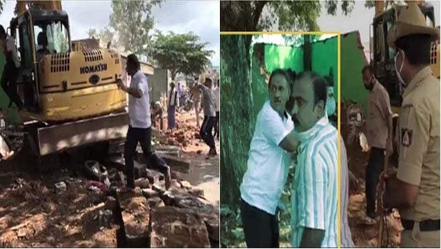 ಮಾಜಿ ಶಾಸಕ, ಬೆಂಬಲಿಗರಿಂದ ಗೂಂಡಾಗಿರಿ: ಒತ್ತುವರಿ ತೆರವು ಕಾರ್ಯದಲ್ಲಿ ತೊಡಗಿದ್ದ ಜೆಸಿಬಿ ಚಾಲಕನ ಮೇಲೆ ಹಲ್ಲೆ