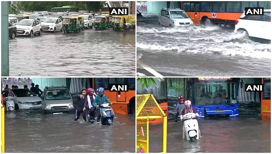 ದೆಹಲಿ-ಎನ್ ಸಿಆರ್ ನಲ್ಲಿ ಭಾರೀ ಮಳೆ, ಒರ್ವ ಸಾವು: ಹಲವು ಪ್ರದೇಶಗಳು ಜಲಾವೃತ