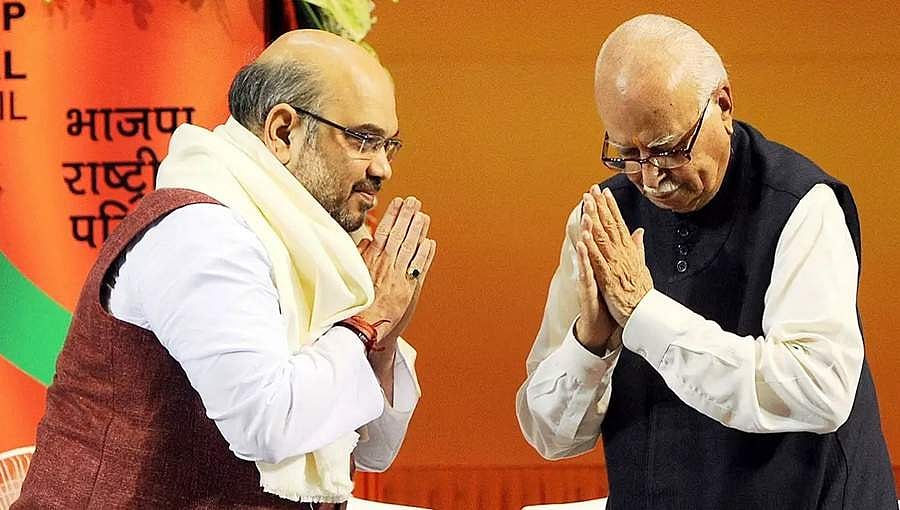ಬಾಬ್ರಿ ಮಸೀದಿ ಧ್ವಂಸ ಪ್ರಕರಣ ವಿಚಾರಣೆ: ಅಡ್ವಾಣಿಯವರನ್ನು ಭೇಟಿ ಮಾಡಿದ ಅಮಿತ್ ಶಾ