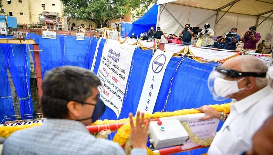 ಶಿವಾಜಿನಗರ-ಕಂಟೋನ್ಮೆಂಟ್ ಮೆಟ್ರೋ ಸುರಂಗ ಮಾರ್ಗ ಕಾಮಗಾರಿಗೆ ಮುಖ್ಯಮಂತ್ರಿ ಚಾಲನೆ