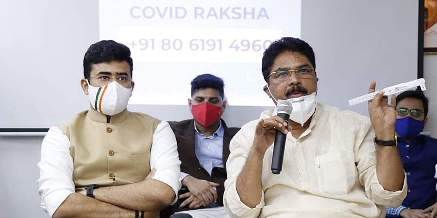 ಬೆಂಗಳೂರು ದಕ್ಷಿಣ ಲೋಕಸಭಾ ವ್ಯಾಪ್ತಿಯಲ್ಲಿ 'ಕೋವಿಡ್ ರಕ್ಷಾ'ಗೆ ಸಂಸದ ತೇಜಸ್ವೀ ಸೂರ್ಯ, ಸಚಿವ ಆರ್ ಅಶೋಕ್ ಚಾಲನೆ