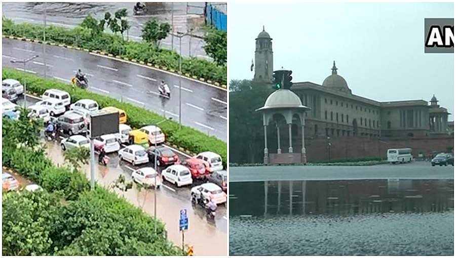 ದೆಹಲಿಯಲ್ಲಿ ಭಾರೀ ಮಳೆ, ಅಲ್ಲಲ್ಲಿ ಪ್ರವಾಹ, ನಿಂತ ನೀರು, ಸಂಚಾರ ಅಸ್ತವ್ಯಸ್ತ