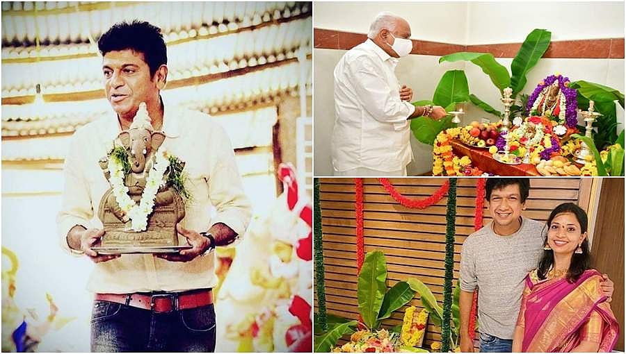 ಸೆಲೆಬ್ರಿಟಿಗಳ ಮನೆಯಲ್ಲಿ ಗಣೇಶ!