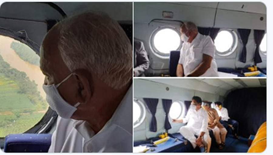 ಬೆಳಗಾವಿ,ಬಾಗಲಕೋಟೆಯಲ್ಲಿ ಅತಿವೃಷ್ಟಿ: ವೈಮಾನಿಕ ಸಮೀಕ್ಷೆ ನಡೆಸಿದ ಮುಖ್ಯಮಂತ್ರಿ