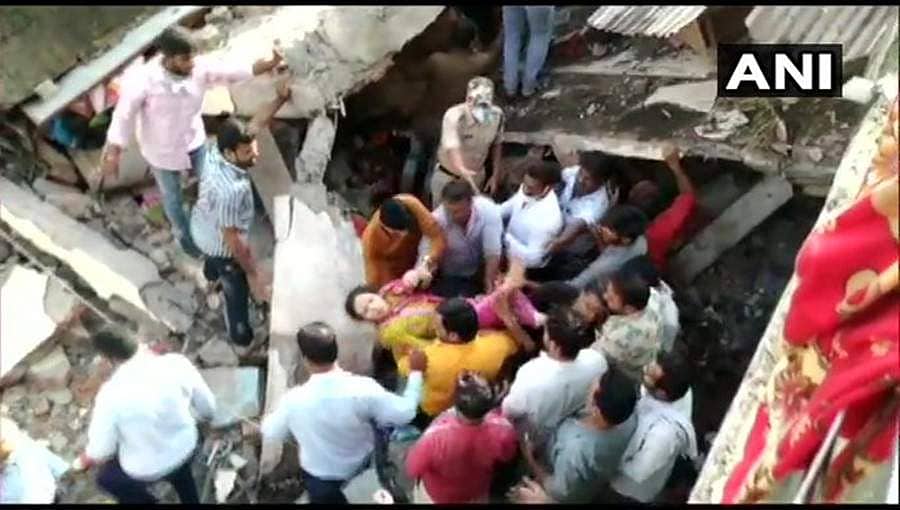ಮಧ್ಯಪ್ರದೇಶದಲ್ಲಿ ಕಟ್ಟಡ ಕುಸಿತ: ಇಬ್ಬರು ಸಾವು, 6 ಮಂದಿಯ ರಕ್ಷಣೆ