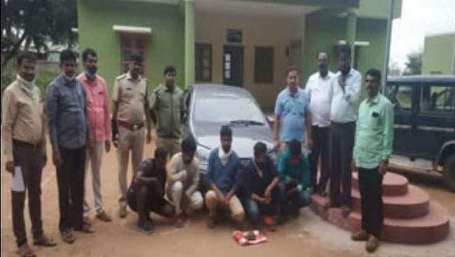 ನಕ್ಷತ್ರ ಆಮೆ ಮಾರಾಟ ಯತ್ನ: ಐವರ ಬಂಧನ, ಓರ್ವ ಪರಾರಿ