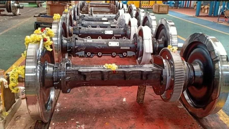 ಮೈಸೂರು ರೈಲ್ವೆ ಕಾರ್ಯಾಗಾರದ ಸಾಧನೆ: ಬಿಇಎಂಎಲ್ ಗಾಗಿ ತಯಾರಾಯ್ತು ಮೋಟಾರ್ ಕೋಚ್ ವೀಲ್‌ಸೆಟ್‌
