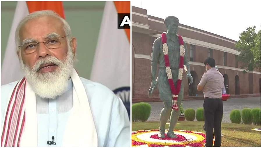 ರಾಷ್ಟ್ರೀಯ ಕ್ರೀಡಾ ದಿನ: ಮೇಜರ್ ಧ್ಯಾನ್ ಚಂದ್ ನೆನೆದ ಪ್ರಧಾನಿ ಮೋದಿ, ಪುತ್ಥಳಿಗೆ ನಮನ ಸಲ್ಲಿಸಿದ ಕ್ರೀಡಾ ಸಚಿವರು